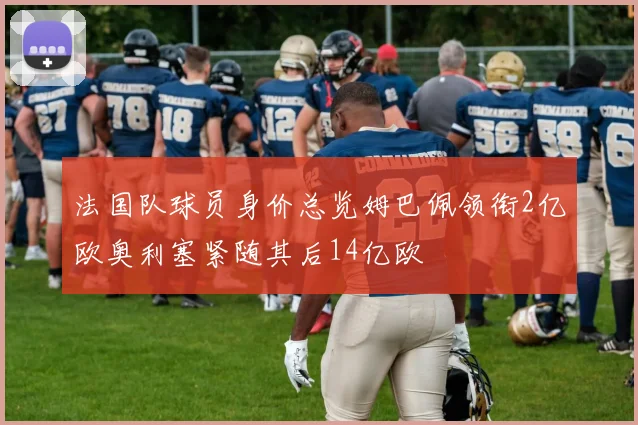 法国队球员身价总览姆巴佩领衔2亿欧奥利塞紧随其后14亿欧